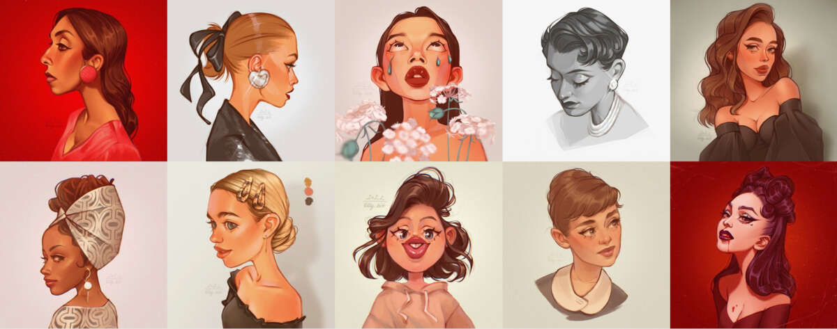 Стильные портреты на ipad (2022)