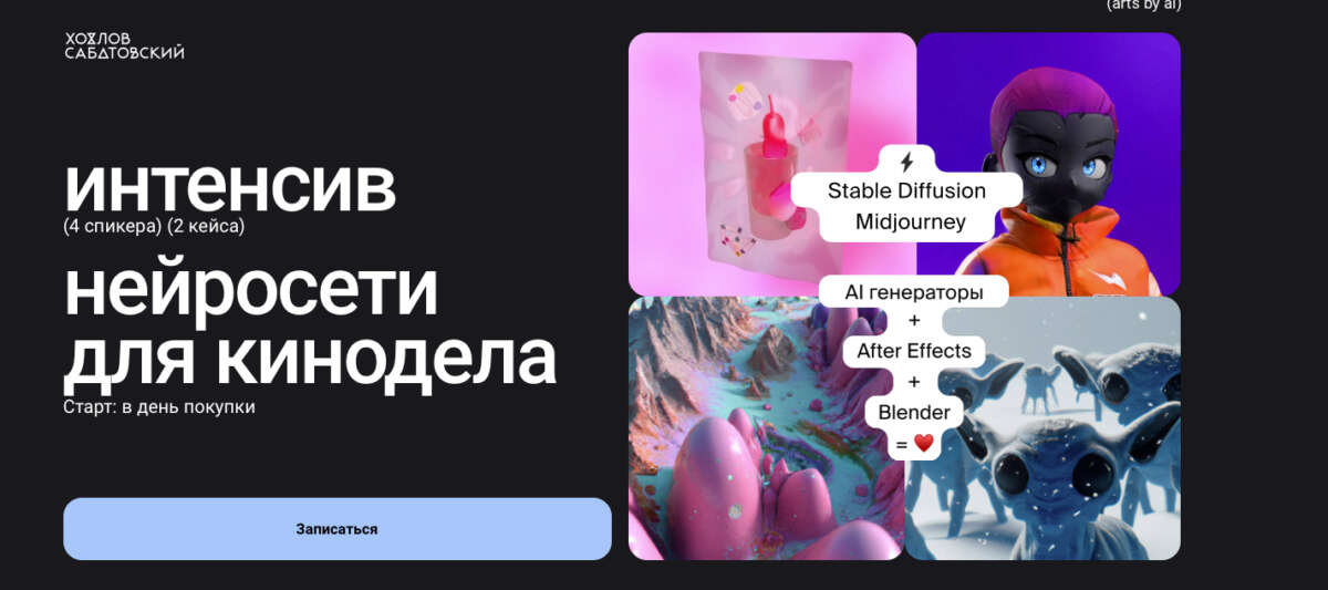 Интенсив нейросети для кинодела. Тариф Базовый (2022)